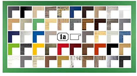 Multicolore Bilderrahmen Posterrahmen Puzzlerahmen 60x120 cm Grün Froschgrün 120x60 cm mit weisser Rückwand und klarem Acrylglas