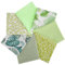 Qililandiy Baumwollstoff 100% Baumwolle Nähstoffe mit verschiedenen Muster Patchwork DIY Stoffpaket 46x56cm Zugeschnittene Stoff Quadrate zum Nähen Handwerk Deko (7 Stück Pflanzen)
