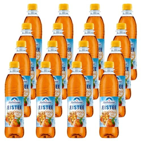 Adelholzener Eistee Pfirsich 16 Flaschen je 0,5l inkl Mehrweg Pfand