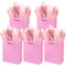 Gcardist Sacs cadeaux roses en papier de soie pour mariage, anniversaire et fête - 20 x 11 x 24 cm - Format moyen - 5 sachets et 15 pièces en papier de soie
