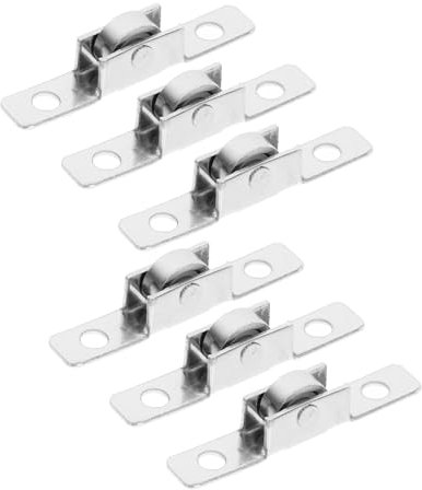 Angoily Sliding Door Pulley Set of 6 Window Door Rollers, Patio Door Rollers, Fly Screen Rollers, Replacement