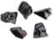 BEBEMOKO 5stücke Natürliche Obsidian Steine Unregelmäßige Obsidian Dekorationen Für Meditation Und Yoga Handgefertigte Ornamente