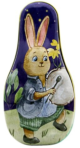 Generisch Ostereier Osterdeko Eier Zum Befüllen, Ostern Geschenkbox Metall Geschenkdose Keksdose Blechdose Schmuckdose Süßigkeiten Dose Schachtel Für ju-ngen, Mädchen, Kinder