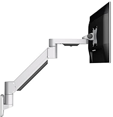 Adjustable Wall-Mounted Monitor Stand Arm for 22-30 Screens, Foldable Desk Mount Bracket, Supports Up to 17.6 lbs - Perfect for Home Office & Gaming Setup