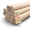 EV® Rundholz 30cm - 15 Stück mit 15mm Durchmesser - Made in Austria - Premium Holzstäbe zum Basteln, Gedrechselt aus Hochwertigem Buchenholz