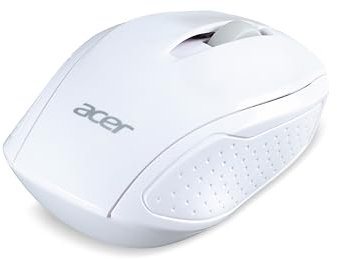 acer Kabellose Maus Chrome AMR 800 RF2.4G (1600 DPI, WWCB-Zertifiziert, Smart-Power-Management, schlankes Design, feines Scrollrad) weiß