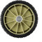 Ruote girevoli per tosaerba, diametro 19,5 cm, ruote in gomma per tosaerba a spinta manuale efficiente, con