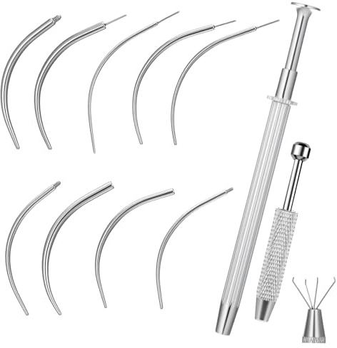 Piercing Einführhilfe Piercing Wechsel Set Kugel Aufdreher Piercing-Nadeln