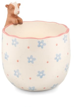 Sass & Belle Peeking Goat Planter - Indoor Plant Pot, Animal Design for Cactus or Succulent, Ceramic plant pots for Home Décor, Flower Pot Designed by Sass and Belle