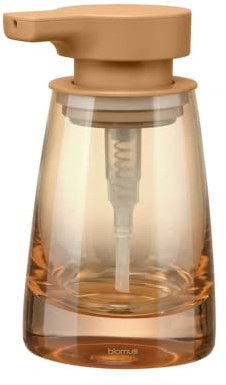 blomus Seifenspender -AVA- | Flüssigseifenspender 250 ml | Farbe Tan | Badaccessoire