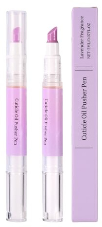 3uds Lápiz de Aceite para Cuticulas, Empujador y Aplicador Aceite con Punta Cerámica Herramienta para el Cuidado de Uñas Ideal para Uñas Secas y Dañadas Brillo (Morado)