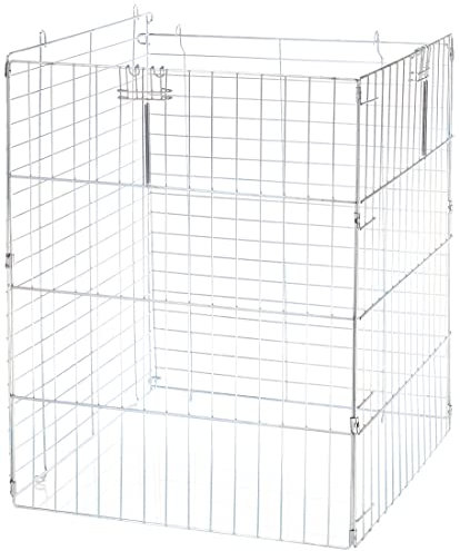 Kerbl Erweiterungselement für Freilaufgehege 83172 (Gehege für Kanninchen + Kleintiere, Metall verzinkt, Maße 72x112 cm, Gitterabstand 3,5 cm) 83173