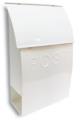 NACH Mailbox Milano – Rustikale Briefkästen für draußen mit Zeitungsfach – wetterbeständiger rostfreier Briefkasten mit Pulverbeschichtung – 9,5 x 4 x 15, MB-44904