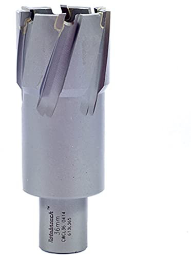 Rotabroach TCT Annular Cutter Mag Drill Bit - Tungsten Carbide Tip, Perfect for Various Tough Steels (up to 1400 N/mm².), Aluminum and Cast Iron | 50mm DOC, 52MM Diameter