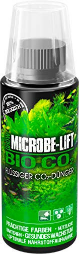 Bio CO2 Dünger Aquarium – MICROBE-LIFT Bio-CO2 118 ml – flüssige CO₂-Quelle mit Bakterien & Huminsäure – fördert Pflanzenwachstum & Farbenpracht – nitratenfrei – für Süßwasser & Pflanzenaquarien