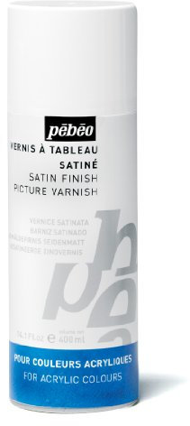 Pebeo Barniz Satinado con Base de disolvente de 400 ml, Transparente