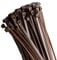 100 X 300MM X 4.8MM BROWN CABLE TIES PLASTIC NYLON ZIP TIE Wraps
