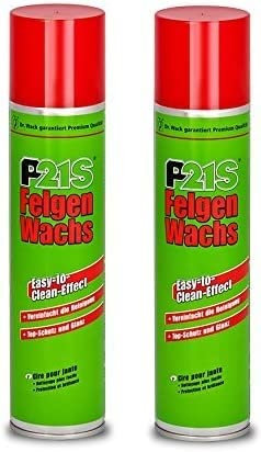 PRAKTISCHES SET 2 x 400ml P21-S Dr WACK PREMIUM FELGEN-WACHS Felgen Pflege Radkappen Wachs Felgenwax geeignet für Blanke, eloxierte und lackierte Alufelgen, alle lackierten Stahlfelgen, lackierte Radkappen