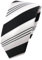 TigerTie - schmale Designer Krawatte in schwarz anthrazit weiß silber gestreift