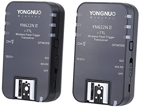 YONGNUO YN622N II 2.4G Wireless i-TTL Flash Trigger Receiver Transmitter Transceiver for Nikon D70 D80 D90 D200 D300 D600 D700 D800 D3000 D5000 D7000 Series