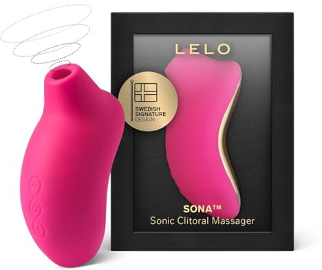 LELO SONA - Sonic Clitoral Massager, Clitoral Stimulator, Cerise | This sonic clitoral massager uses gentle sonic waves, delivering a unique, whole-clitoris sensation for women.