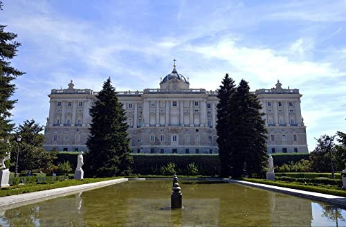 hansepuzzle 32777 - Palacio real Puzzle 500 Teile - Gebäude Puzzle mit hochwertiger Aufbewahrung: Kartonbox und wiederverschließbarem Beutel - Puzzle-Maße: 46 x 30 cm