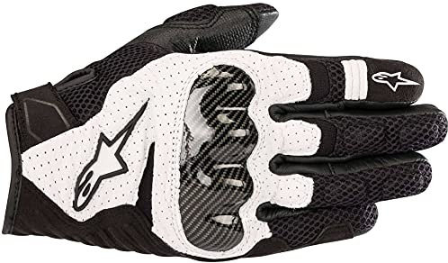 Alpinestars Motorradhandschuhe Smx-1 Air V2 Gloves Black White, Schwarz/Weiss, M