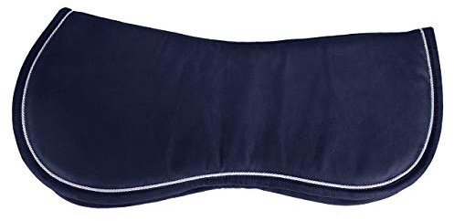 QHP Sattelunterlage Memory Foam Schaum optimale Druckverteilung, 2 Größen (Pony, Eventing Blue)