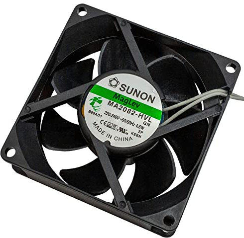 Sunon Ventilator 230V AC 4,6W 80x80x25mm 67,9m³/h 3200U/Min 67,9m³/h Sunon MA2082HVL