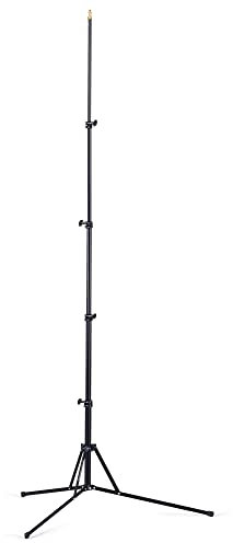 Manfrotto Pied Lumière Nano - 5 Sections - Pliage des Jambes à 180° - Compact et Léger - Charge Max. 1,5 kg - Noir - en Aluminium Anodisé - 5001B-1