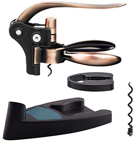 Rabbit Style Hebel Korkenzieher Weinflaschenöffner-Connoisseur Korkenzieher Set (Bronze)