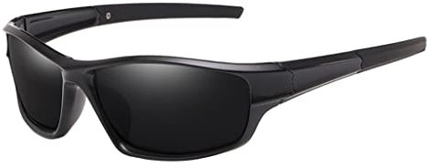 Polarisierte Sport Sonnenbrille Skifahren Radfahren Brille für Frauen UV Schutz Sonnenbrille Winddicht Staubdicht Anti Nebel Brillen, Schwarz