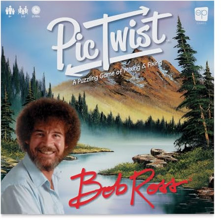 USAopoly Bob Ross Pic Twist Ein Puzzlespiel zum Mixen und Fixieren