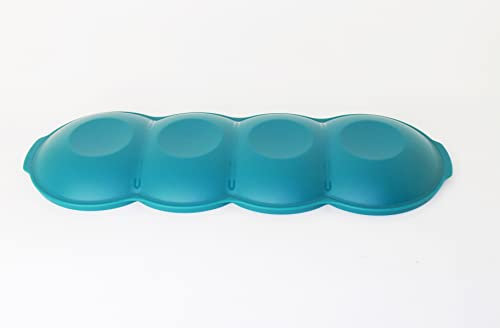 TUPPERWARE Allegra Servierschale Servierquartett Deckel Petrol für Perle + Minitrichter