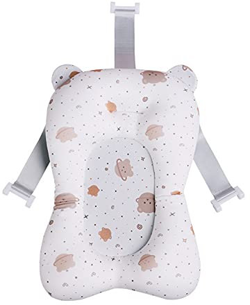 KinderALL Coussin de soutien pour bébé - Siège de bain pour bébé de 0 à 6 mois - Blanc - Taille unique
