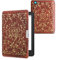 kwmobile Étui Compatible avec Kobo Aura Edition 2 Coque - Étui à Rabat magnétique Tablette eReader Similicuir - Jaune-Orange-Rouge