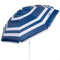 AKTIVE 62235 - Sombrilla Playa antiviento Resistente, mástil inclinable, Incluye Bolsa de Almacenamiento con asa de Transporte, Estilo Marinero, Multicolor
