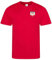 Poland Polish Printed Supporters Unisex Mens Womans T-Shirt for World Cup Football Euros Rugby Non Official (Red, Large)