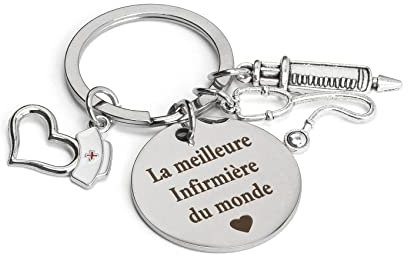 Hoosmoon Porte Clés Cadeau Infirmiere Porte Clef Infirmiere Accessoires Medicale Infirmiere Idee Cadeau Anniversaire Femme Homme Original Utile Infirmiere Etudiant Cadeau Fete des Infirmières
