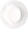 Acan Tradineur - Plato Hondo de Vidrio Opal Modelo Ebro, Extra Resistente, vajilla de Cocina, Apto para lavavajillas y microondas (Blanco, Ø 23,3 cm)