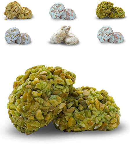 BRICIOLIAMO... Paste di Mandorla Artigianali Fresche - MANDORLA 40% - 6 GUSTI DISPONIBILI/BOX MISTO - Dolci Tipici Siciliani, Prodotte in Sicilia. (Pistacchio, BOX | 1 kg)