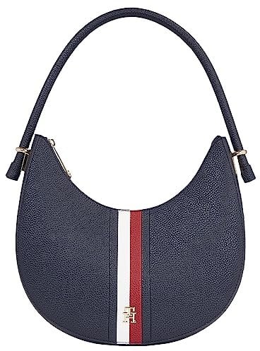 Tommy Hilfiger Women Bag Emblem with Zip, Multicolor (Space Blue), One Size