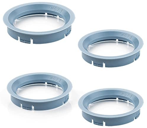 LST 4x Zentrierringe Hellblau für Alufelgen Radnabe Ø 70,0 mm - Ø 57,1 mm