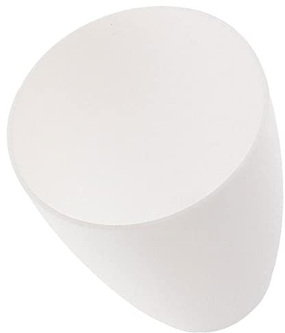 NOLITOY Weißer Lampenschirm Kunststoff Flacher Kopf Kleiner Lampenschirm Ersatz Für Schlafzimmer Wohnzimmer Kronleuchter Pendelleuchten Dekor 10 Cm