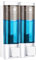 CASMIGC Distributeur de Savon Mural, Distributeur de Gel Douche, Distributeur de Savon de Douche sans Perçage, Distributeur de Savon Manuel, Deux Méthodes d'Installatio, ABS (2 x 200 ML) (Blanc)