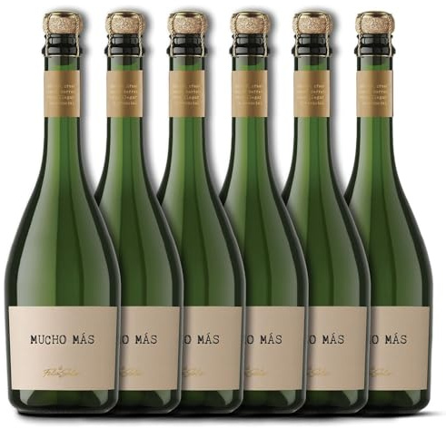 Mucho Mas Sparkling Blanco, 6 botellas x 750 ml, 4500 ml total