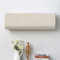 Treer Funda para Aire Acondicionado Interior, Funda para Aire Acondicionado Pared Elástico Antipolvo para Pared Montaje Unidades Split Interior AC Cubiertas (1.5P,Arte Beige 3)