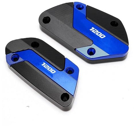 OU SI DUO Motorrad Vorne Kupplung Bremsflüssigkeit Reservoir Kappen Öl Tank Abdeckung Für R 1200 GSA R1200GS R1250GS Abenteuer R1250 GS(Blue)