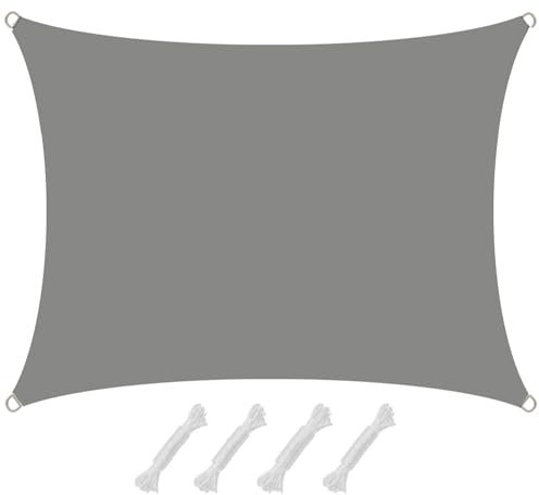 AMANKA 98% UV Schutz: Sonnensegel Wasserdicht 1,5x2m - Sonnensegel für die Terrasse Segeltuch Sonnenschutz Schattenspender Garten Sonnenschutz Sonnensegel Outdoor Sonnensegel Balkon Segel für Terrasse