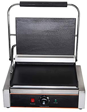Parrilla Extraíble Para Interiores Comerciales, Plancha Para Sándwiches De 1800 W, Parrilla Eléctrica Para Prensa Panini, Máquina Tostadora De Acero Inoxidable, Equipo De Cocina De Grado Comercial